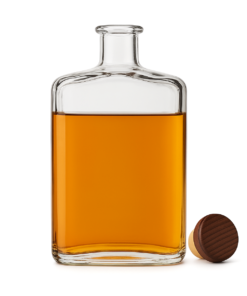 Garrafa de vidro modelo Borgonha Borgô 750ml para vinhos finos e hidromel.