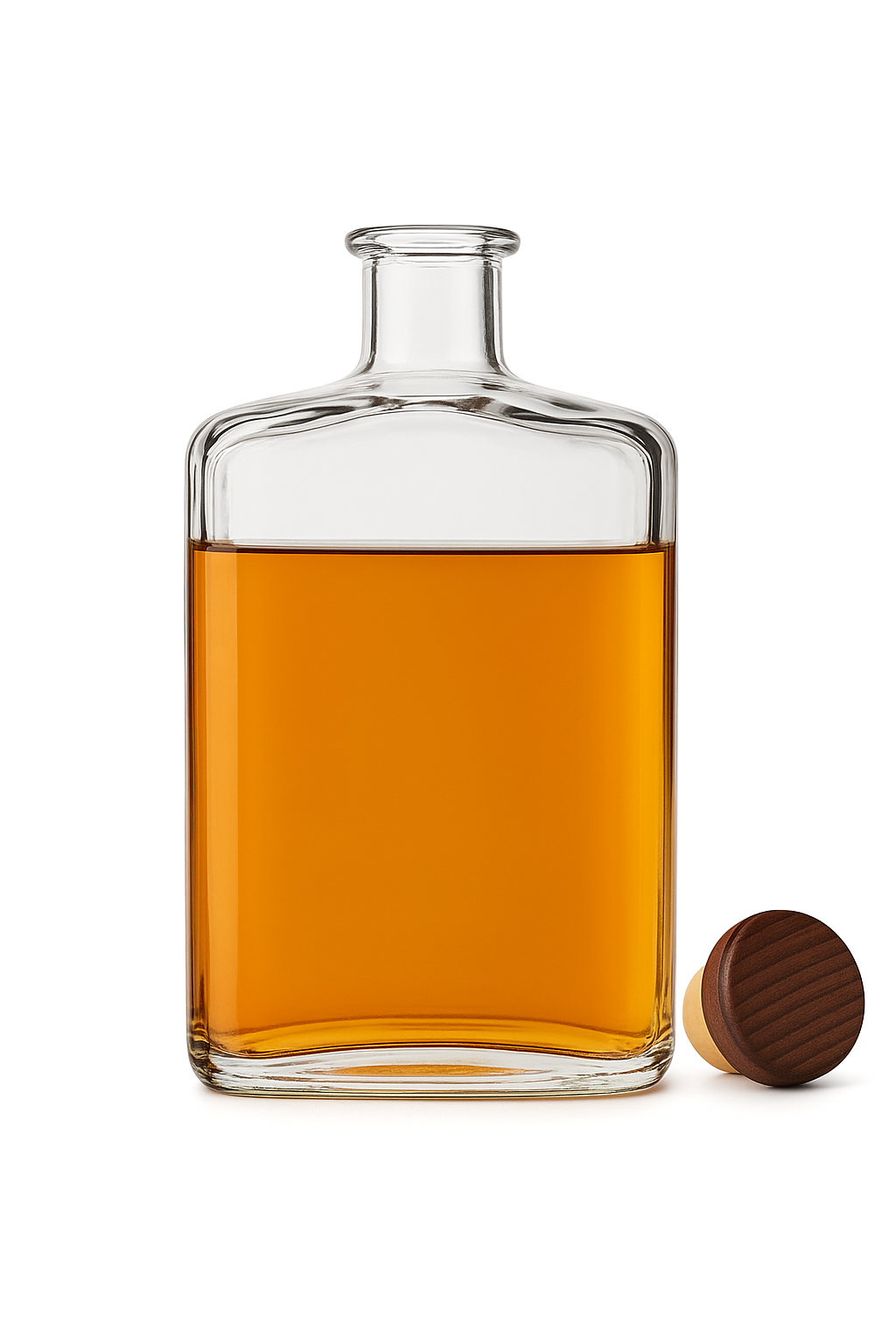 Garrafa de vidro modelo Borgonha Borgô 750ml para vinhos finos e hidromel.