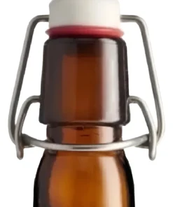 Garrafa de vidro para cerveja tipo Belga 550ml com tampa swing top de cerâmica.
