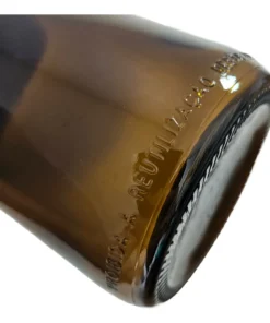 Garrafa de vidro âmbar Quimio 1 litro para proteção de óleos essenciais.