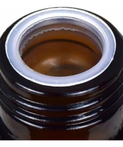 Garrafa de vidro âmbar Quimio 1 litro para proteção de óleos essenciais.