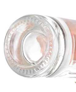 Garrafa de vidro triangular modelo Trinity para bebidas destiladas criativas.