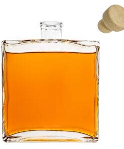 Garrafa de vidro para cerveja tipo Belga 550ml com tampa swing top de cerâmica.