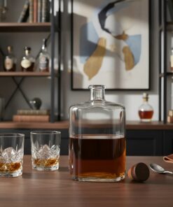 Garrafa de vidro modelo Borgonha Borgô 750ml para vinhos finos e hidromel.
