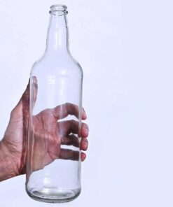 Garrafa de vidro de 1 litro modelo Guala para xaropes e coquetelaria.