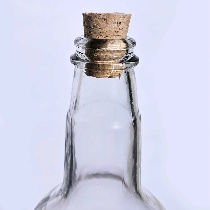 Garrafa de vidro de 1 litro modelo Guala para xaropes e coquetelaria.