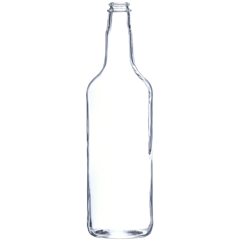 Garrafa de vidro de 1 litro modelo Guala para xaropes e coquetelaria.