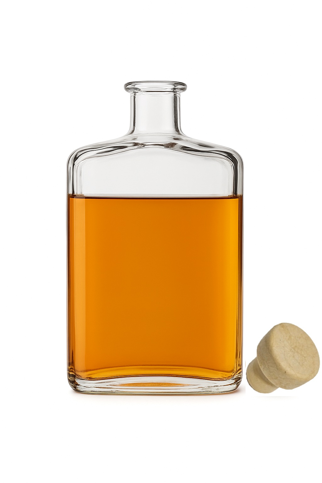 Garrafa de vidro modelo Borgonha Borgô 750ml para vinhos finos e hidromel.