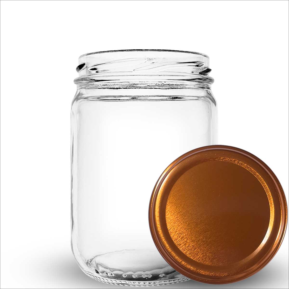 Pote de vidro Berlim 600ml com boca extra larga. Facilita o envase e o consumo de picles, frutas em calda e conservas robustas. Compre com segurança.