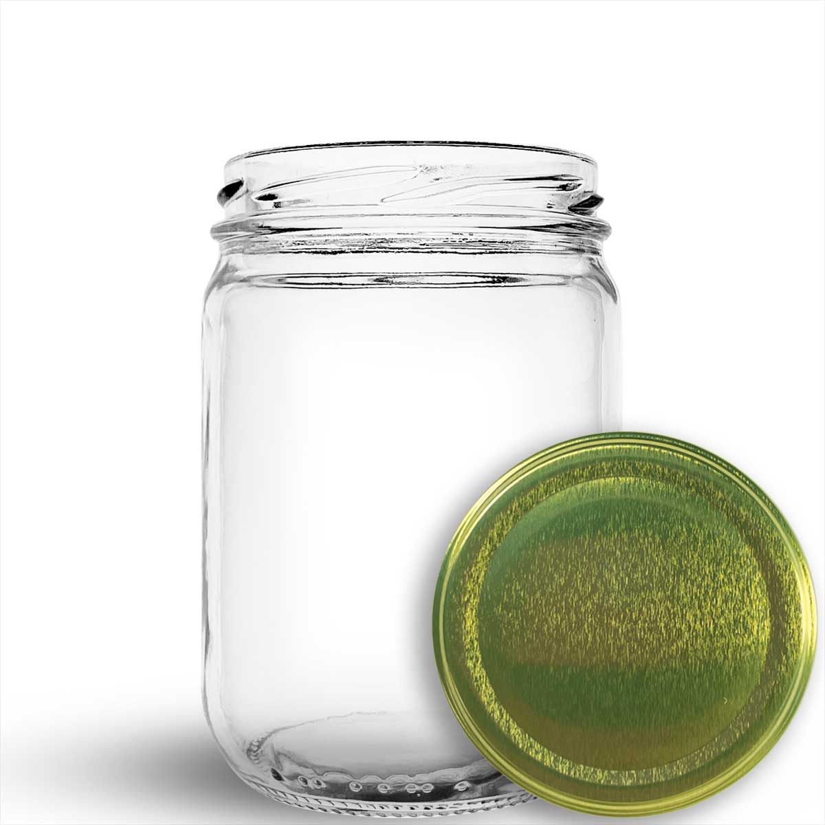 Pote de vidro Berlim 600ml com boca extra larga. Facilita o envase e o consumo de picles, frutas em calda e conservas robustas. Compre com segurança.