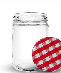 Pote de vidro Berlim 600ml com boca extra larga. Facilita o envase e o consumo de picles, frutas em calda e conservas robustas. Compre com segurança.