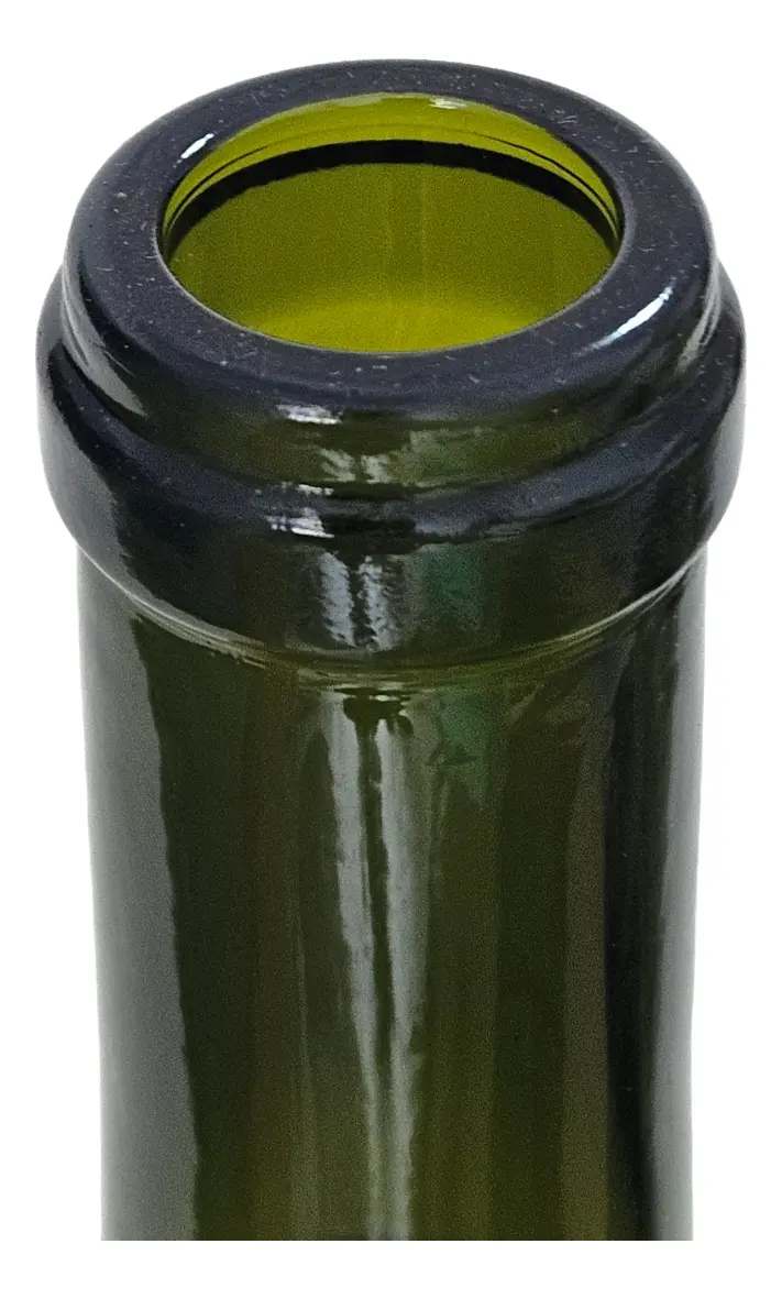 Garrafa de vidro Bordalesa Verde Escura 750 ml - Imagem 4