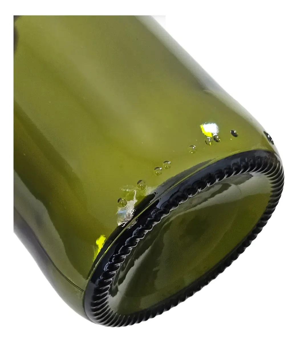 Garrafa de vidro Bordalesa Verde Escura 750 ml - Imagem 3