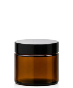 Pote de Vidro Âmbar para Cosméticos 100 ml