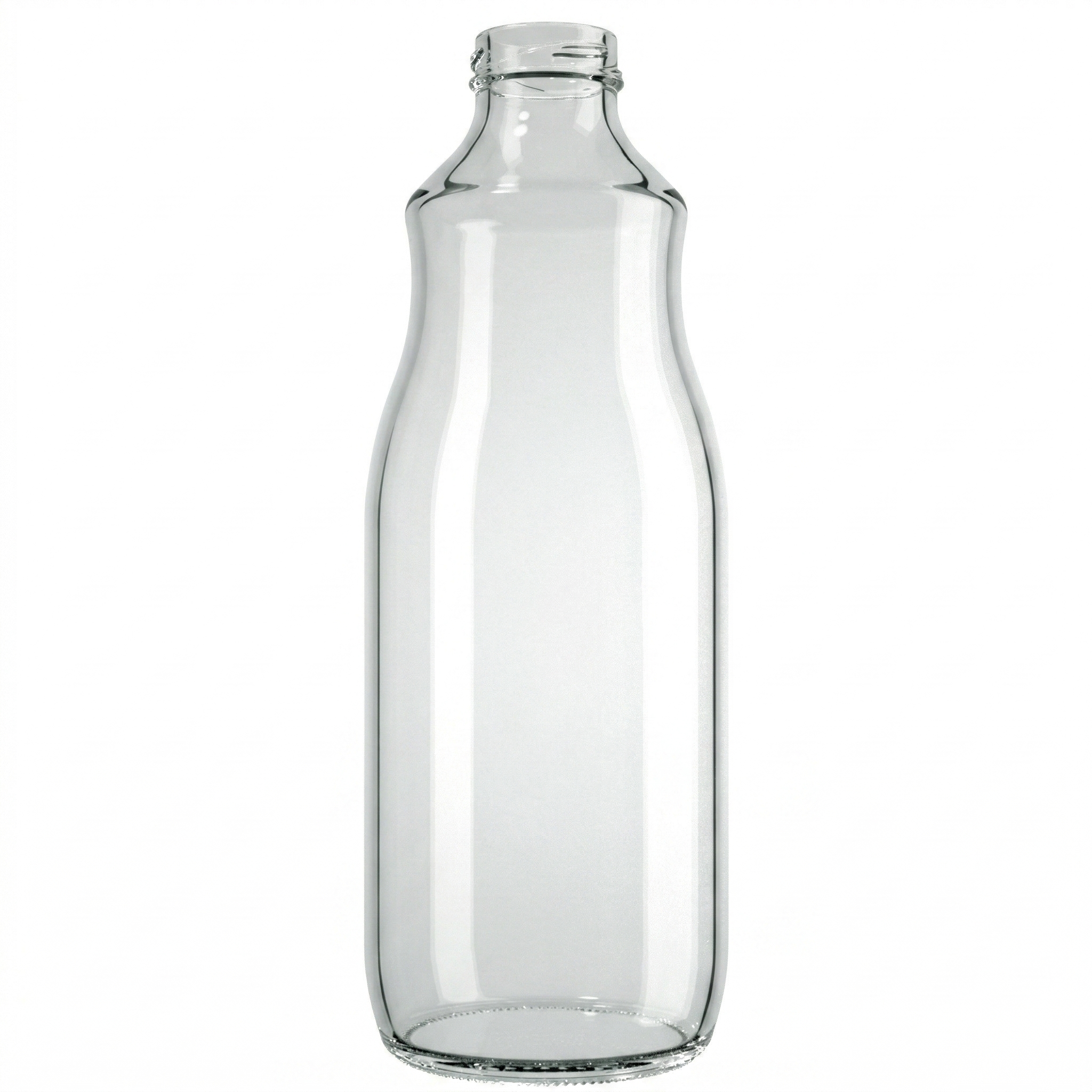Garrafa de vidro para suco 1 Litro boca larga 38mm