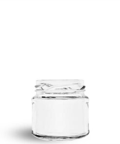 Pote de vidro pequeno modelo Mini-Belém 150ml para kits e amostras.