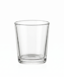 Alternative view of Pote de Vidro para velas 70 ml com Tampa de Bambú