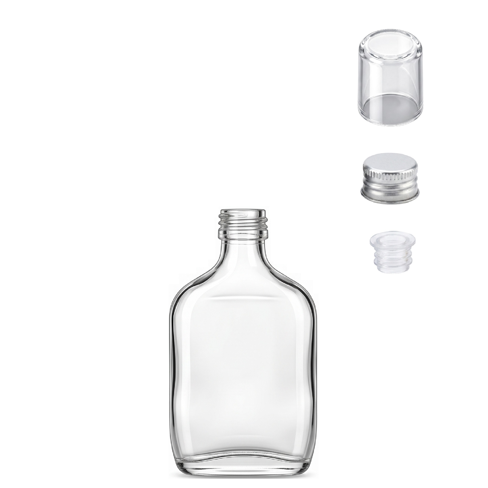 Mini Garrafa de Vidro de Bolso Cantil 50 ml - Imagem 4