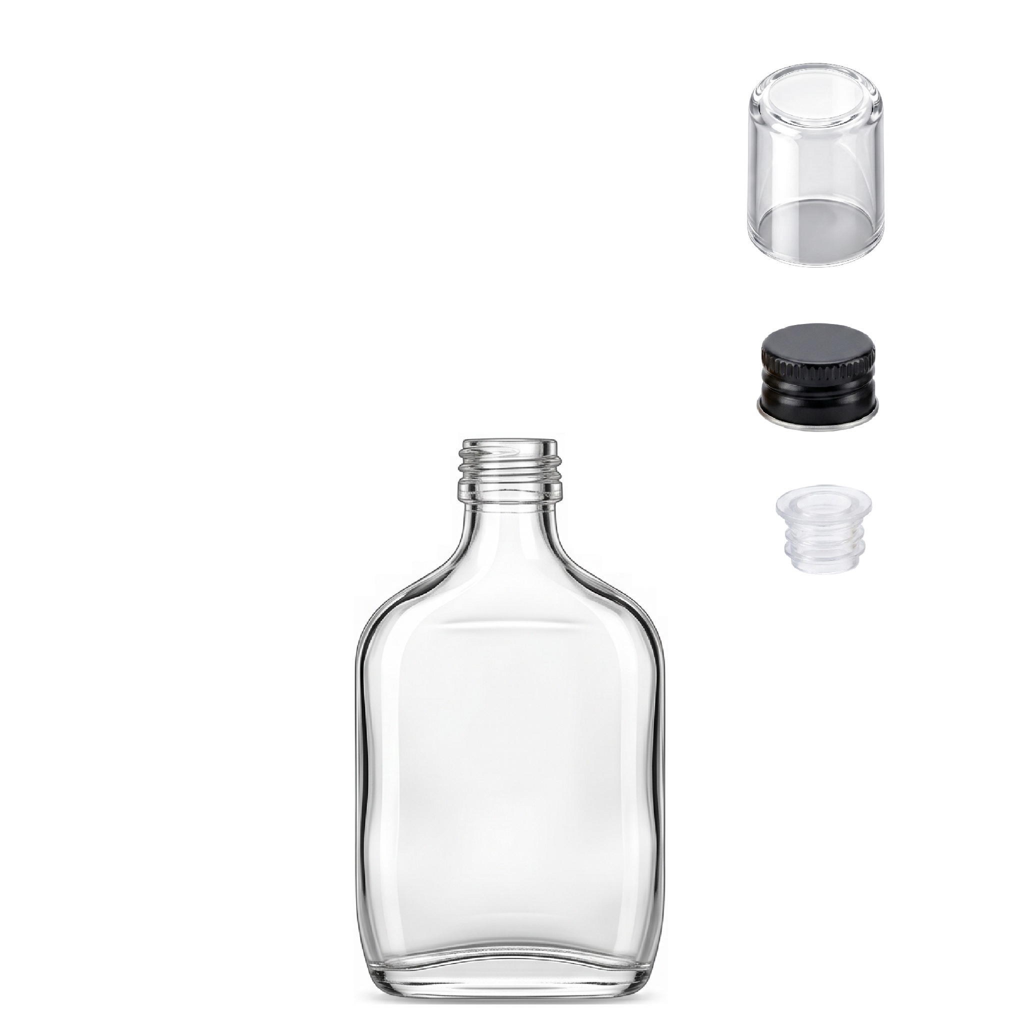 Mini Garrafa de Vidro de Bolso Cantil 50 ml - Imagem 5