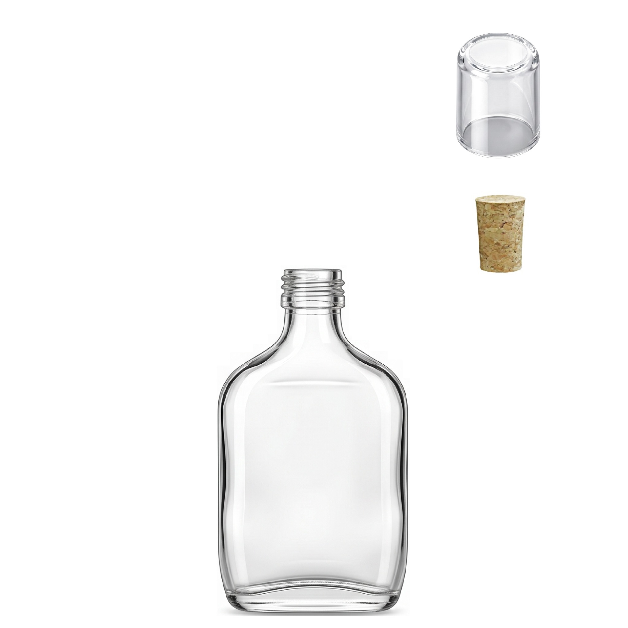 Mini Garrafa de Vidro de Bolso Cantil 50 ml - Imagem 6