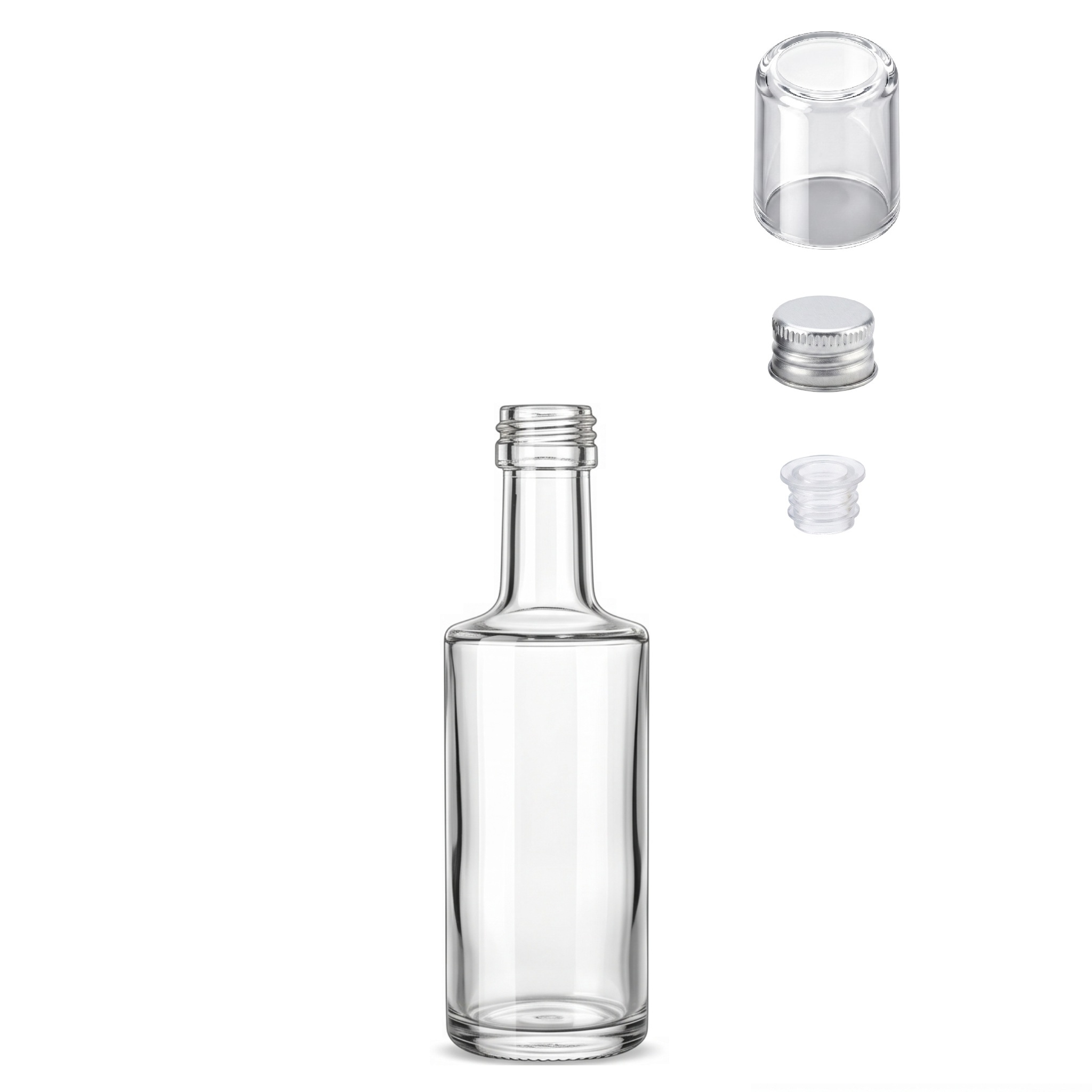 Mini Garrafa de Vidro Citrino 50 ml - Imagem 5