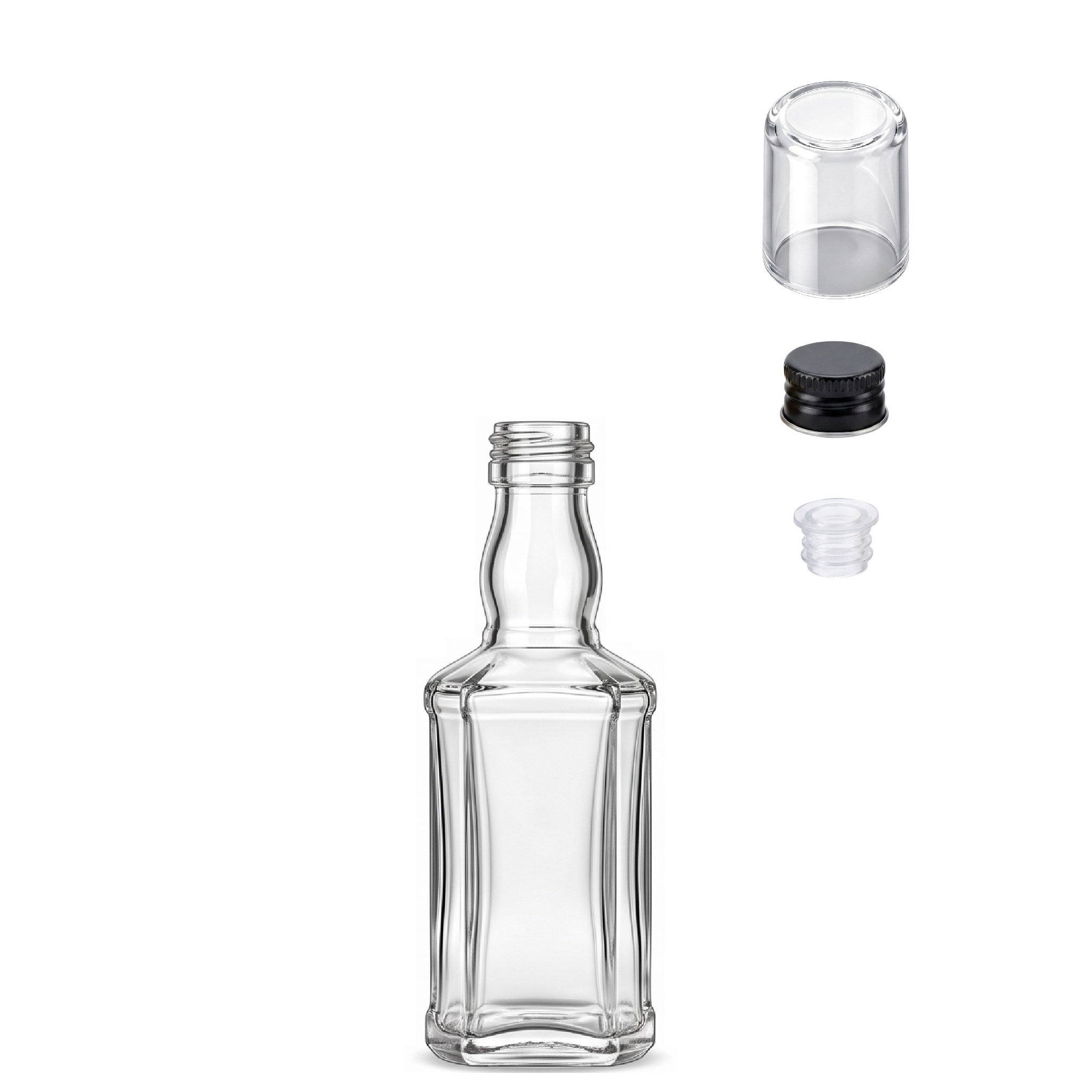 Mini Garrafa de Vidro Whisky 50 ml - Imagem 5