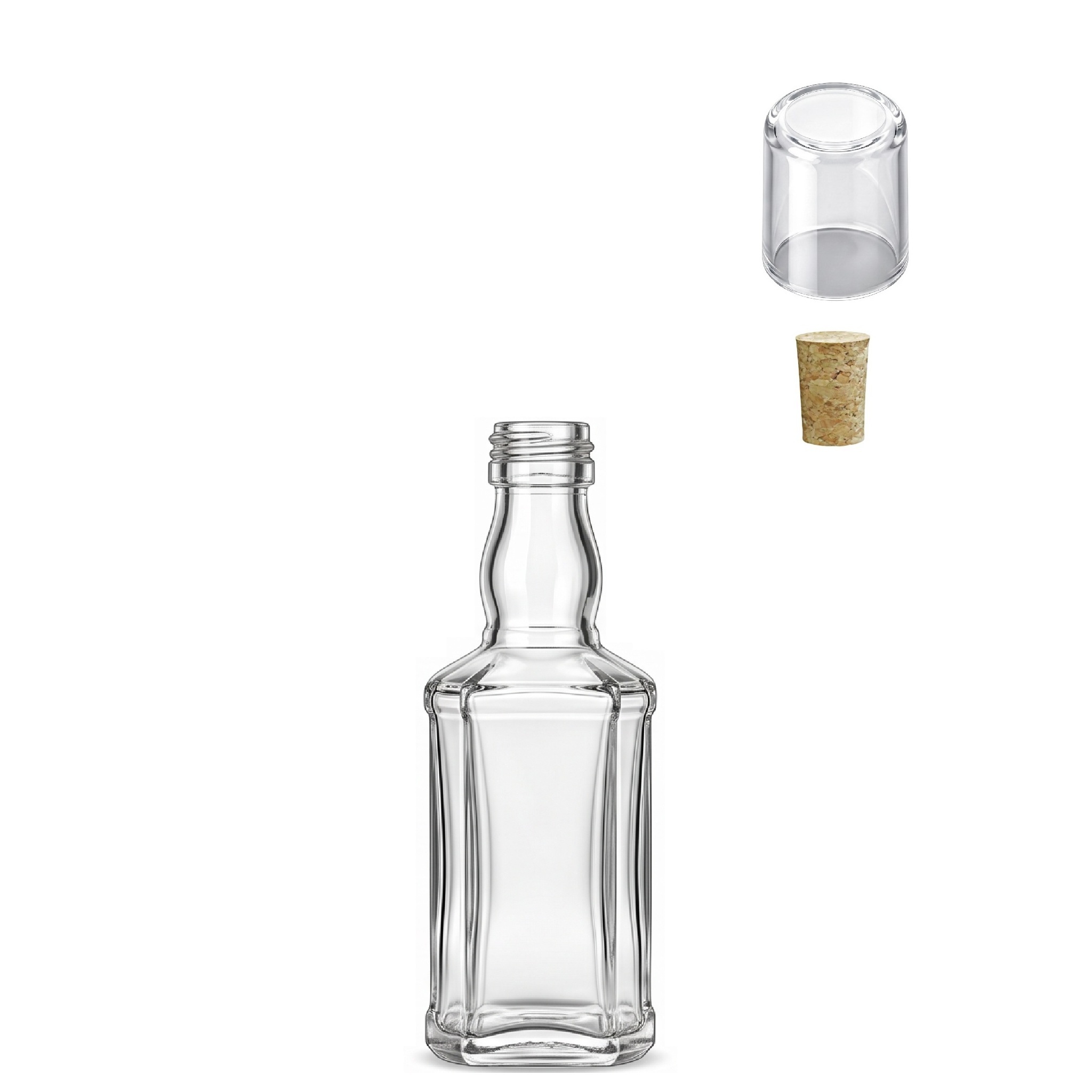 Mini Garrafa de Vidro Whisky 50 ml - Imagem 6
