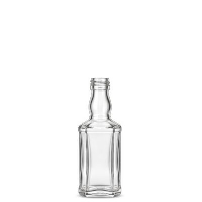 Mini Garrafa de Vidro Whisky 50 ml