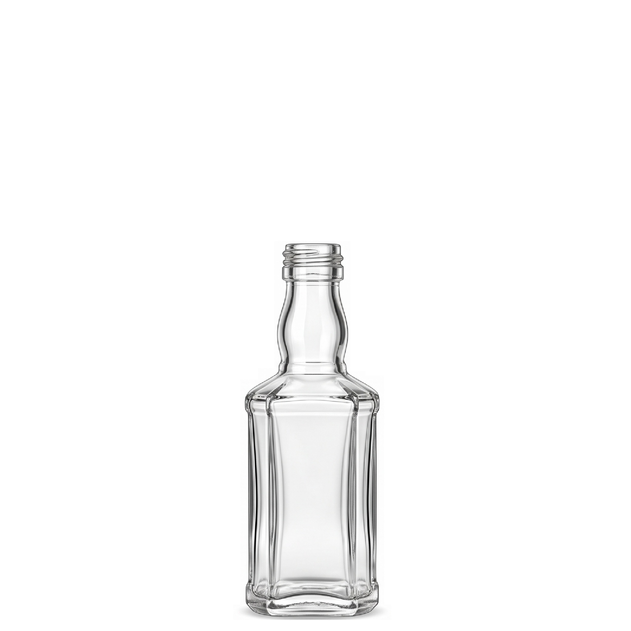 Mini Garrafa de Vidro Whisky 50 ml