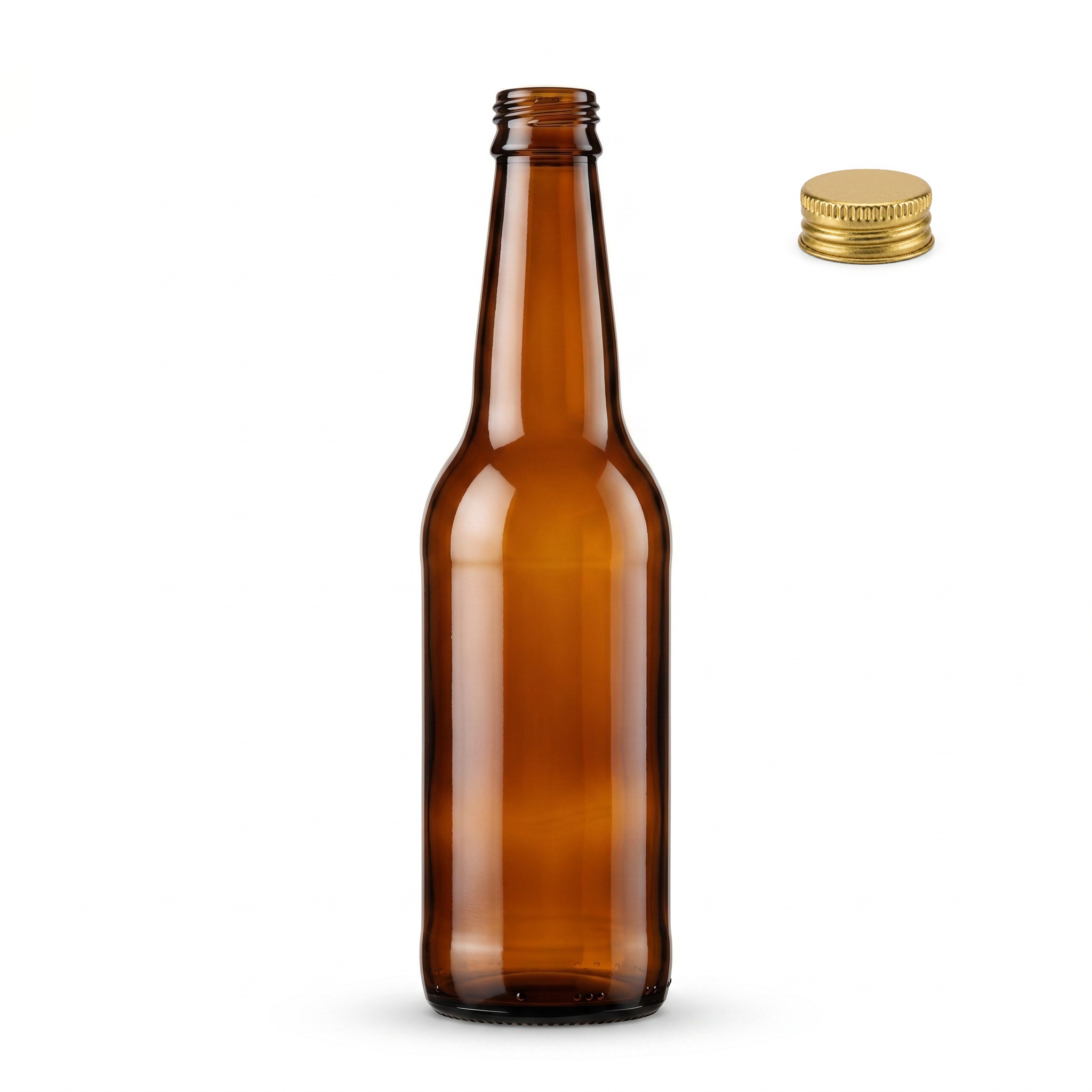 Garrafa de Vidro Long Neck Âmbar 355 ml - Imagem 3