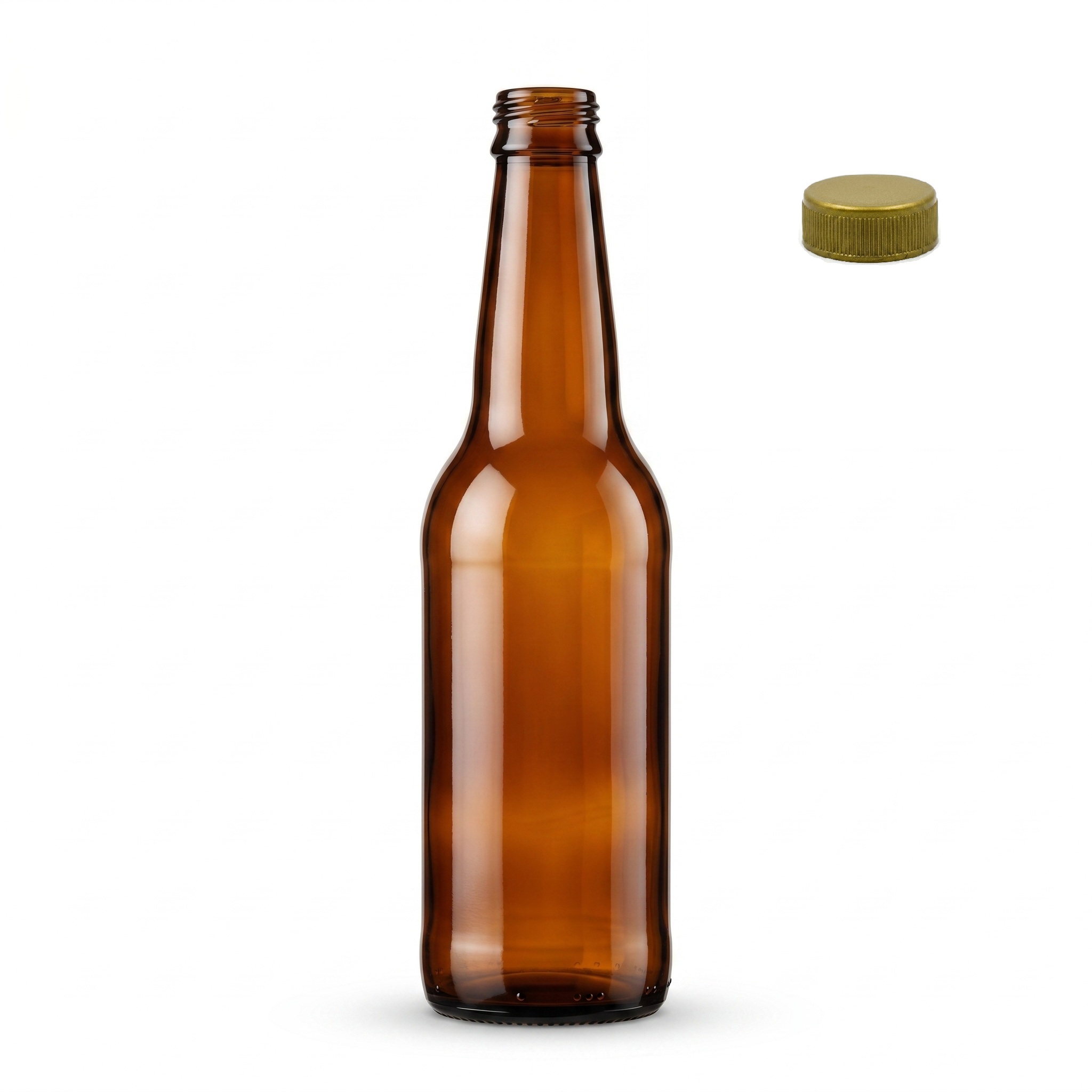 Garrafa de Vidro Long Neck Âmbar 355 ml - Imagem 4