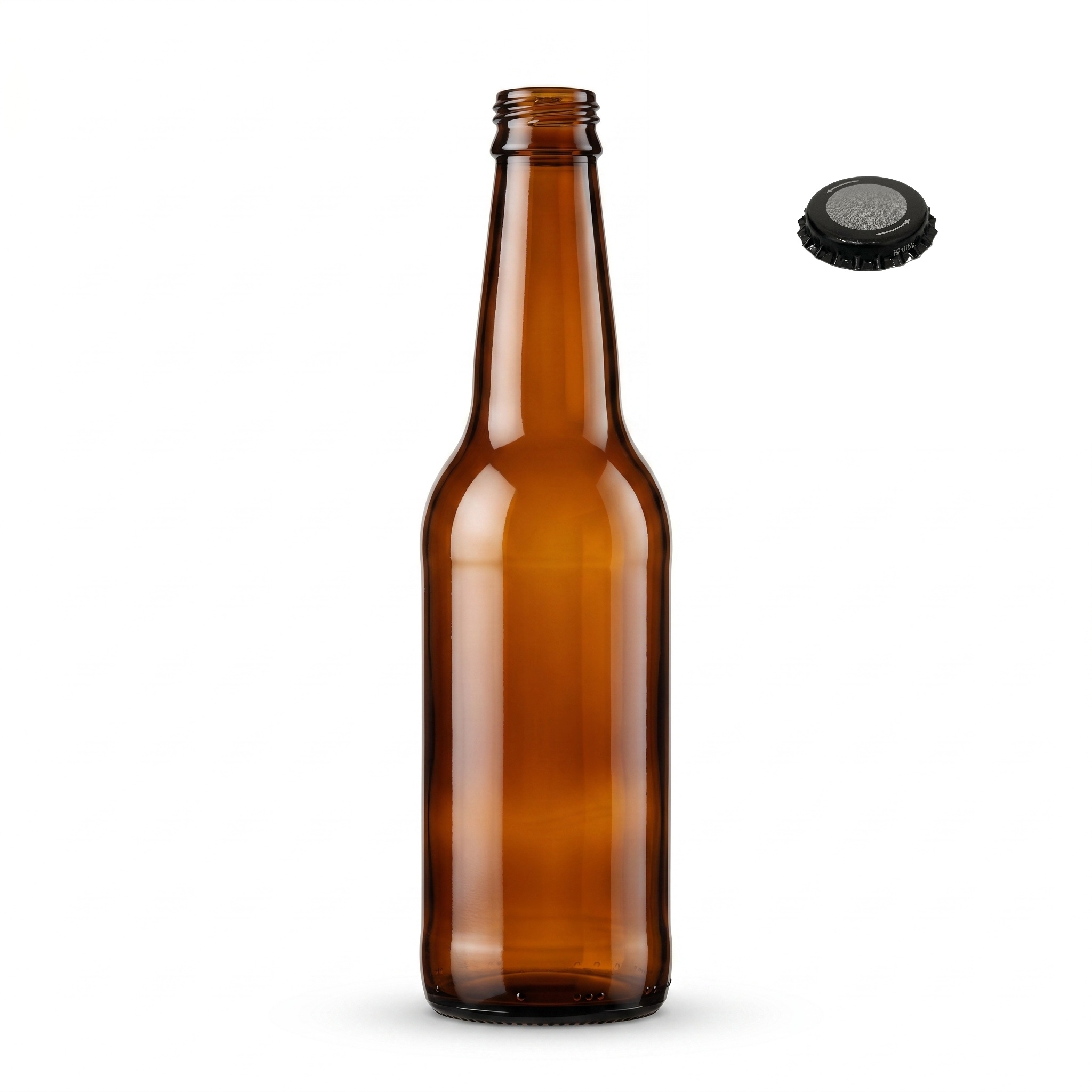 Garrafa de Vidro Long Neck Âmbar 355 ml - Imagem 5
