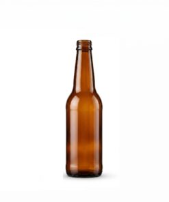 Garrafa de Vidro Long Neck Âmbar 355 ml