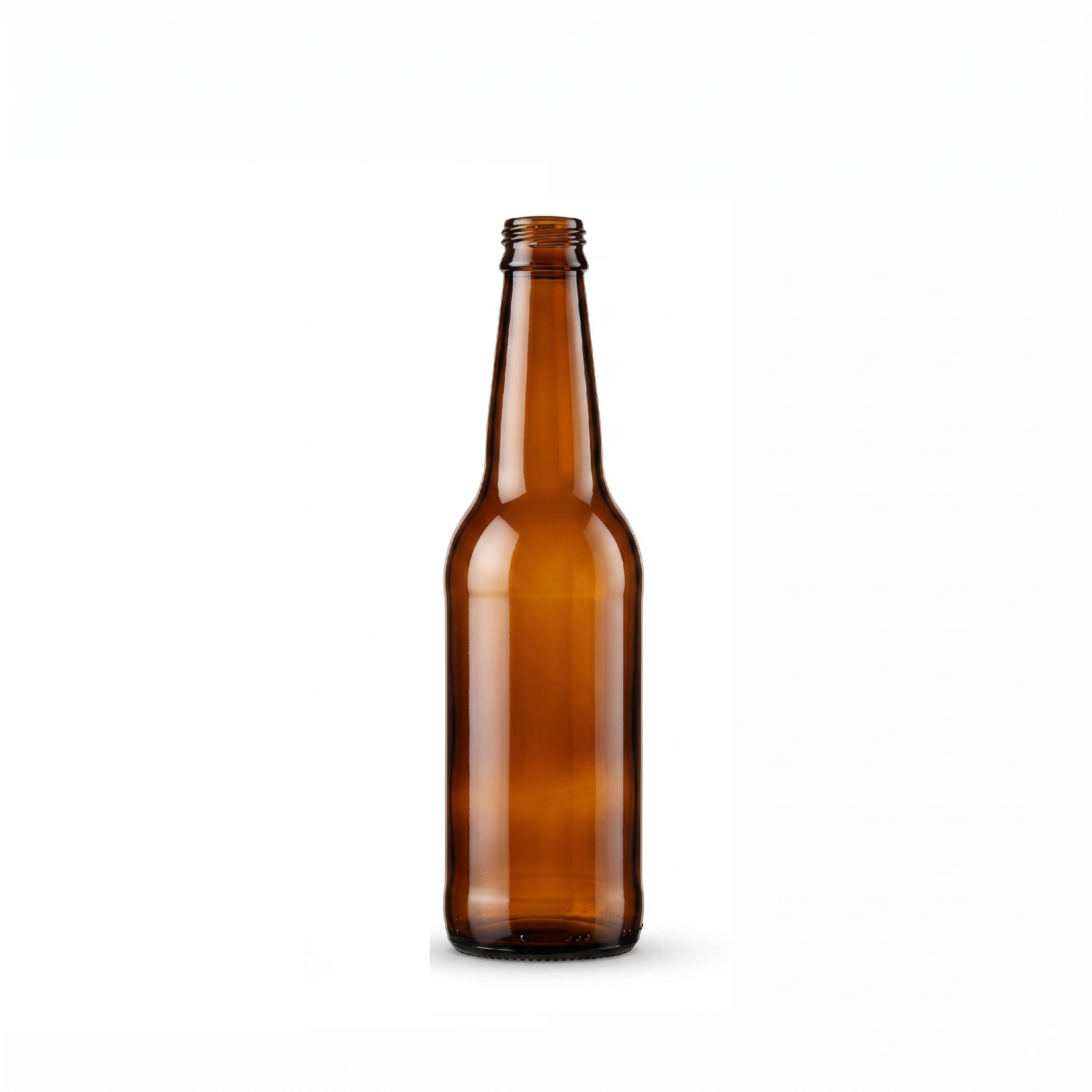 Garrafa de Vidro Long Neck Âmbar 355 ml