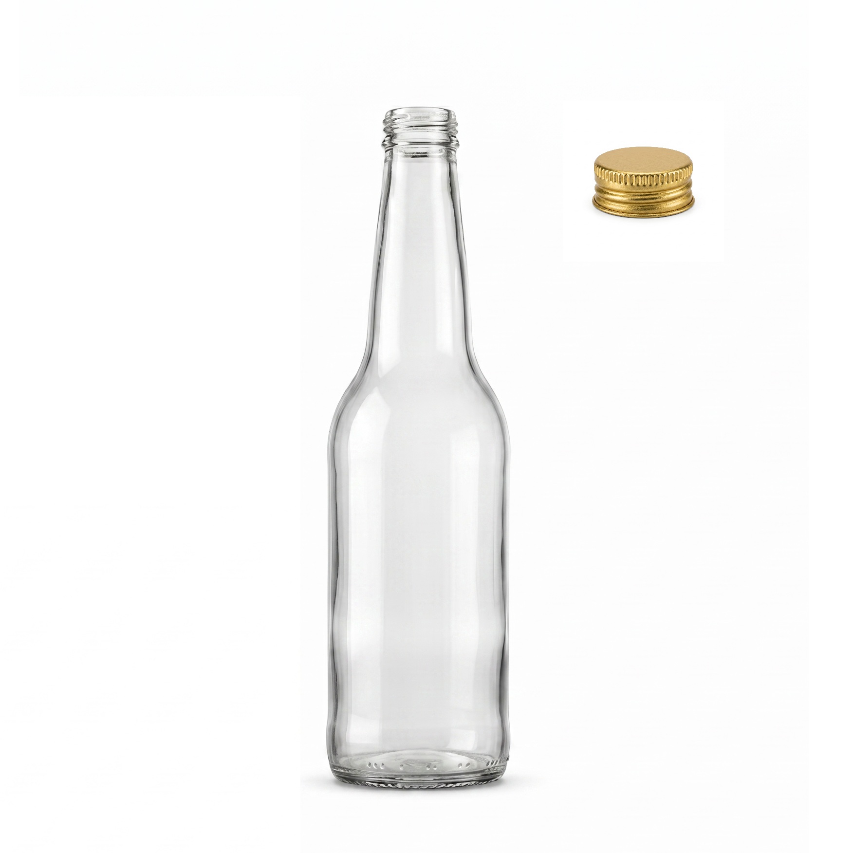 Garrafa de Vidro Long Neck Transparente 355 ml - Imagem 3